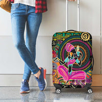 African Women Ethnic Motifs Luggage Cover - Wonder Print Shop