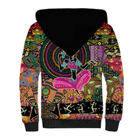 African Women Ethnic Motifs Sherpa Hoodie - Wonder Print Shop