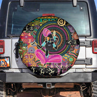 African Women Ethnic Motifs Spare Tire Cover - Wonder Print Shop