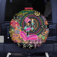 African Women Ethnic Motifs Spare Tire Cover - Wonder Print Shop
