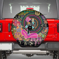 African Women Ethnic Motifs Spare Tire Cover - Wonder Print Shop