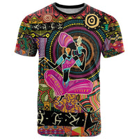 African Women Ethnic Motifs T Shirt - Wonder Print Shop