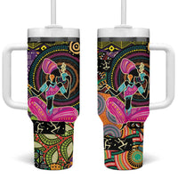 African Women Ethnic Motifs Tumbler With Handle - Wonder Print Shop
