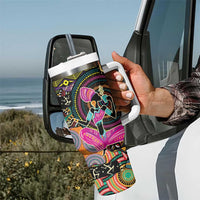 African Women Ethnic Motifs Tumbler With Handle - Wonder Print Shop