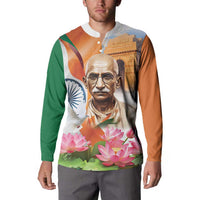 India Gandhi Martyr's Day Button Sweatshirt Shaheed Diwas Ashoka Chakra LT9 - Wonder Print Shop