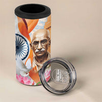 India Gandhi Martyr's Day 4 in 1 Can Cooler Tumbler Shaheed Diwas Ashoka Chakra LT9 - Wonder Print Shop