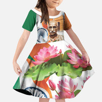 India Gandhi Martyr's Day Family Matching Puletasi and Hawaiian Shirt Shaheed Diwas Ashoka Chakra