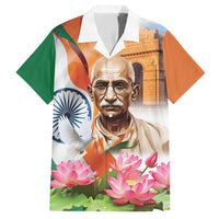 India Gandhi Martyr's Day Family Matching Short Sleeve Bodycon Dress and Hawaiian Shirt Shaheed Diwas Ashoka Chakra - Wonder Print Shop