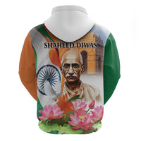 India Gandhi Martyr's Day Hoodie Shaheed Diwas Ashoka Chakra - Wonder Print Shop