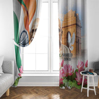India Gandhi Martyr's Day Window Curtain Shaheed Diwas Ashoka Chakra - Wonder Print Shop