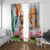 India Gandhi Martyr's Day Window Curtain Shaheed Diwas Ashoka Chakra - Wonder Print Shop