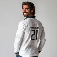 Custom Germany WC26 Future Champions Long Sleeve Polo Shirt Die Nationalelf Road to 5 Stars - Wonder Print Shop