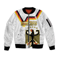 Custom Germany WC26 Future Champions Sleeve Zip Bomber Jacket Die Nationalelf Road to 5 Stars - Wonder Print Shop