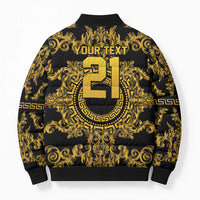 World Football 2026 Italy Custom Bomber Puffer Jacket Black Gold Baroque Medusa Edition - Wonder Print Shop