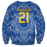World Football 2026 Italy Custom Sweatshirt Blue Baroque Trinacria Edition - Wonder Print Shop