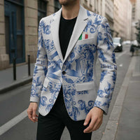 World Football 2026 Italy Custom Blazer Blue White Baroque Trinacria Edition - Wonder Print Shop