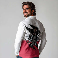 Polish Pierogi Six Pack Long Sleeve Polo Shirt