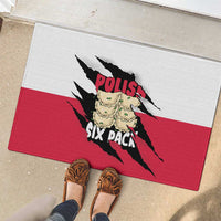 Polish Pierogi Six Pack Rubber Doormat