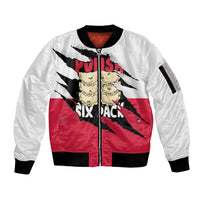 Polish Pierogi Six Pack Sleeve Zip Bomber Jacket