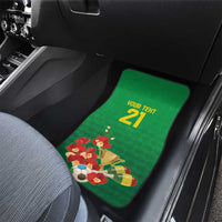 Brazil Canarinho Football Custom Car Mats Bora Brasil! Go Brazil!
