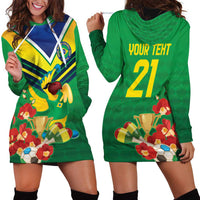Brazil Canarinho Football Custom Hoodie Dress Bora Brasil! Go Brazil!