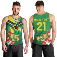Brazil Canarinho Football Custom Men Tank Top Bora Brasil! Go Brazil!