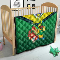 Brazil Canarinho Football Custom Quilt Bora Brasil! Go Brazil!