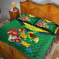 Brazil Canarinho Football Custom Quilt Bed Set Bora Brasil! Go Brazil!