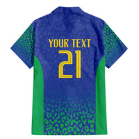 Brazil Canarinho Custom Family Matching Mermaid Dress and Hawaiian Shirt Macaw Mascot with Brazil Flag Colors