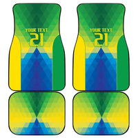 Brazil Football Custom Car Mats Toco Toucan Bora Brasil! Go Brazil!