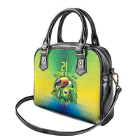 Brazil Football Custom Shoulder Handbag Toco Toucan Bora Brasil! Go Brazil!