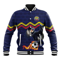 Ecuado Andean Condor Football Custom Baseball Jacket Tricolors Motif