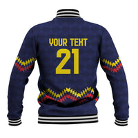 Ecuado Andean Condor Football Custom Baseball Jacket Tricolors Motif