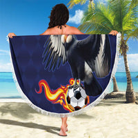 Ecuado Andean Condor Football Custom Beach Blanket Tricolors Motif