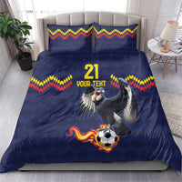 Ecuado Andean Condor Football Custom Bedding Set Tricolors Motif