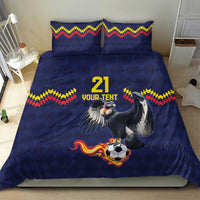 Ecuado Andean Condor Football Custom Bedding Set Tricolors Motif