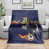 Ecuado Andean Condor Football Custom Blanket Tricolors Motif