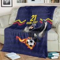 Ecuado Andean Condor Football Custom Blanket Tricolors Motif