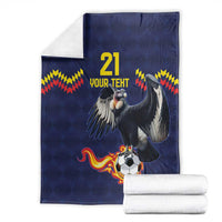 Ecuado Andean Condor Football Custom Blanket Tricolors Motif