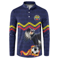 Ecuado Andean Condor Football Custom Button Sweatshirt Tricolors Motif