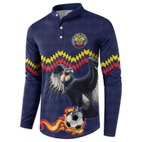 Ecuado Andean Condor Football Custom Button Sweatshirt Tricolors Motif