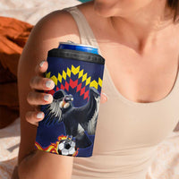 Ecuado Andean Condor Football Custom 4 in 1 Can Cooler Tumbler Tricolors Motif