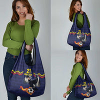 Ecuado Andean Condor Football Custom Grocery Bag Tricolors Motif