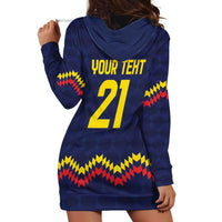 Ecuado Andean Condor Football Custom Hoodie Dress Tricolors Motif