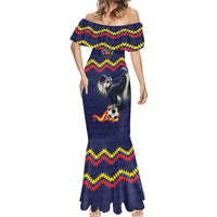 Ecuado Andean Condor Football Custom Mermaid Dress Tricolors Motif