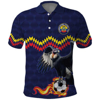Ecuado Andean Condor Football Custom Polo Shirt Tricolors Motif