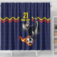 Ecuado Andean Condor Football Custom Shower Curtain Tricolors Motif