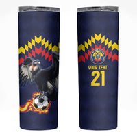 Ecuado Andean Condor Football Custom Skinny Tumbler Tricolors Motif