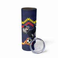 Ecuado Andean Condor Football Custom Skinny Tumbler Tricolors Motif