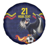 Ecuado Andean Condor Football Custom Spare Tire Cover Tricolors Motif